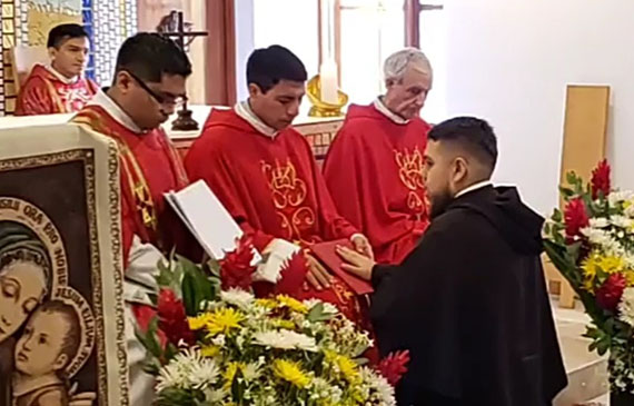Seminarista ituano realiza primeiros votos na Ordem de Santo Agostinho