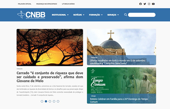 Portal da CNBB na internet está de cara nova