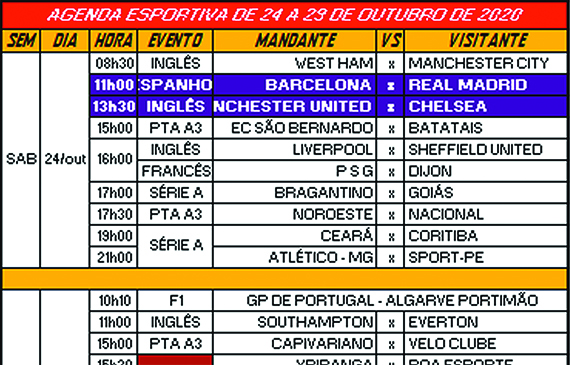 Agenda Esportiva