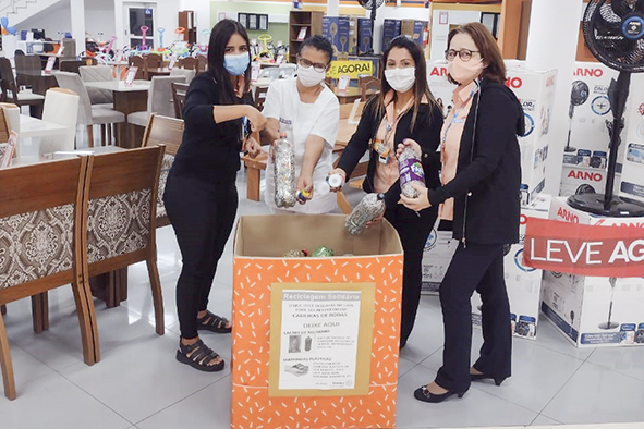 Lojas Cem faz campanha de reciclagem solidária