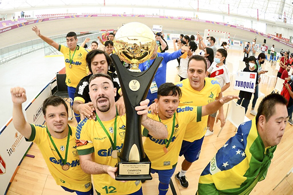 Com o ituano Renato Gregório, Brasil conquista o bi da Copa do Mundo de Futsal Down