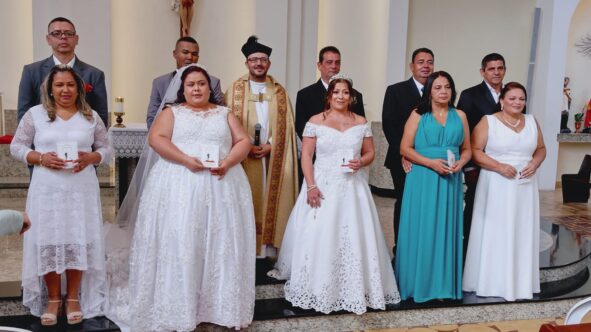 Casamento comunitário na Aparecida