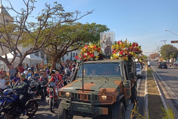 São Cristóvão: festa do padroeiro termina com procissão motorizada e missa solene no dia do santo