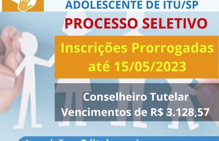 Prorrogadas inscrições para processo seletivo de novos conselheiros tutelares