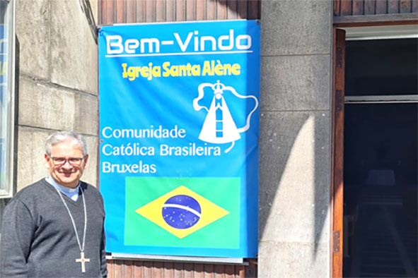 Bispo referencial da Pastoral dos Brasileiros no Exterior (PBE) visita comunidades brasileiras na Europa