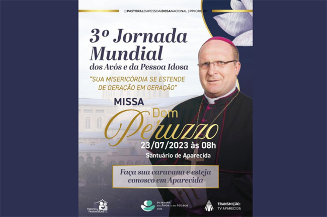 Missa com dom Peruzzo celebra a 3ª Jornada Mundial dos Avós e da Pessoa Idosa no Santuário Nacional de Aparecida