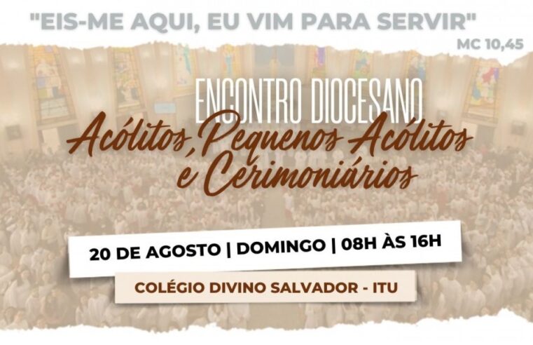 Encontro Diocesano de Acólitos: inscrições terminam nesta quinta