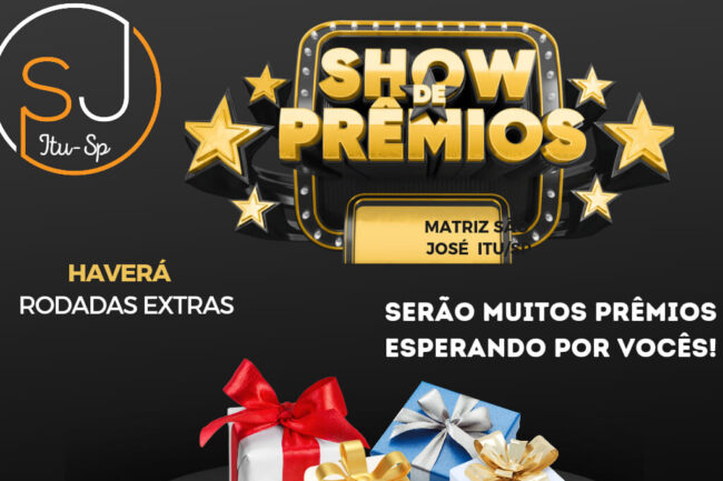 Paróquia São José realiza Show de Prêmios nesta sexta