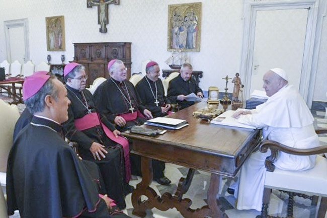 Papa Francisco recebe em audiência a nova presidência do CELAM