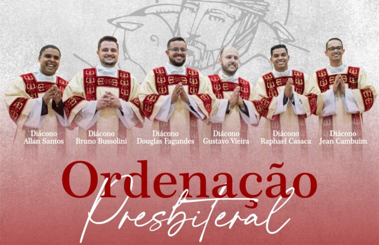 Diocese de Jundiaí marca ordenação de seis novos presbíteros