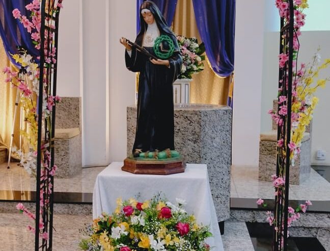 Paróquia Aparecida celebrou Santa Rita de Cássia