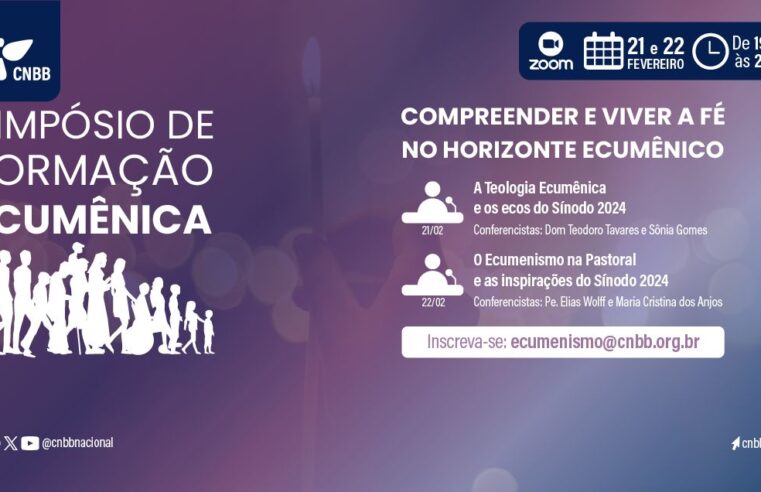 Inscreva-se ao Simpósio de Formação Ecumênica 2024 com o tema: “Compreender e viver a fé no horizonte ecumênico”