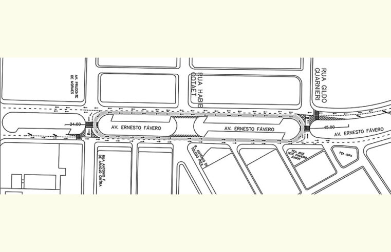 Avenida Ernesto Fávero passa  por alteração no fluxo