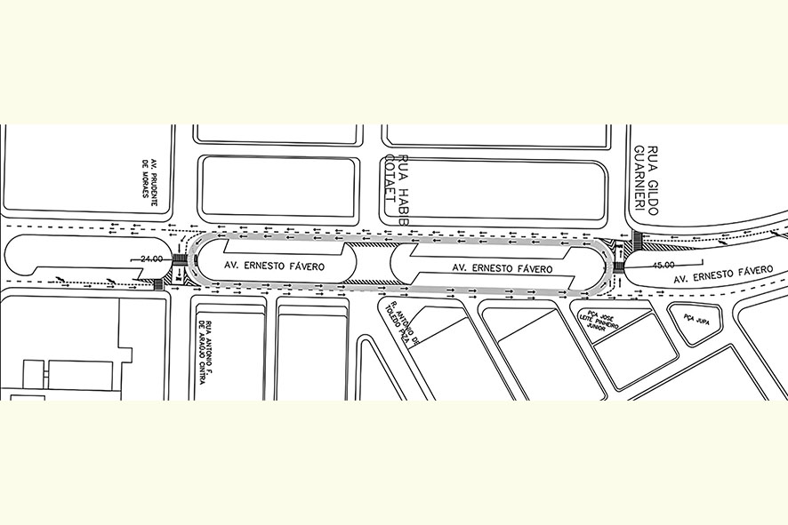 Avenida Ernesto Fávero passa  por alteração no fluxo