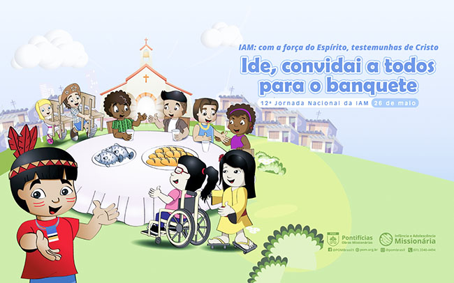 Infância e Adolescência Missionária lança cartaz oficial de sua Jornada Nacional que se realizará dia 26 de maio