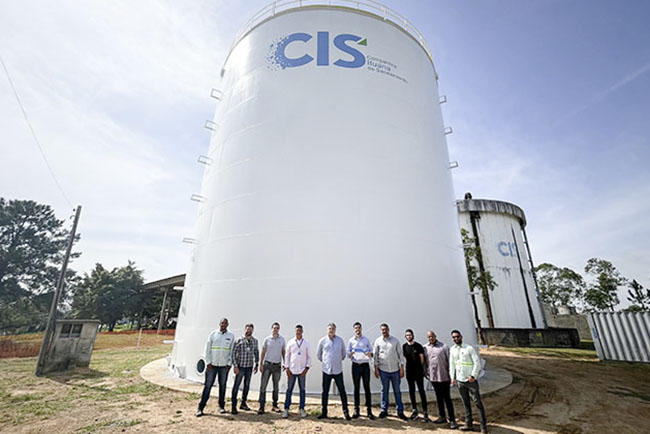 CIS celebra finalização de contrapartida do reservatório de água tratada