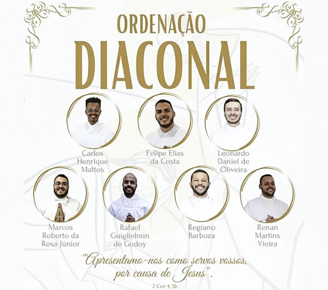 Diocese de Jundiaí realiza ordenação de 7 diáconos nesta sexta