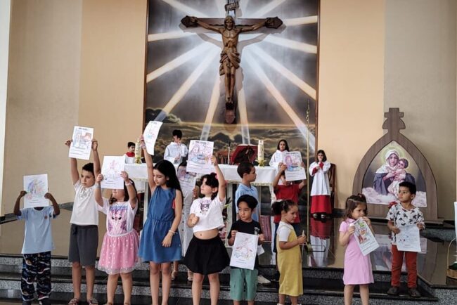 Crianças da Pré-catequese na São José