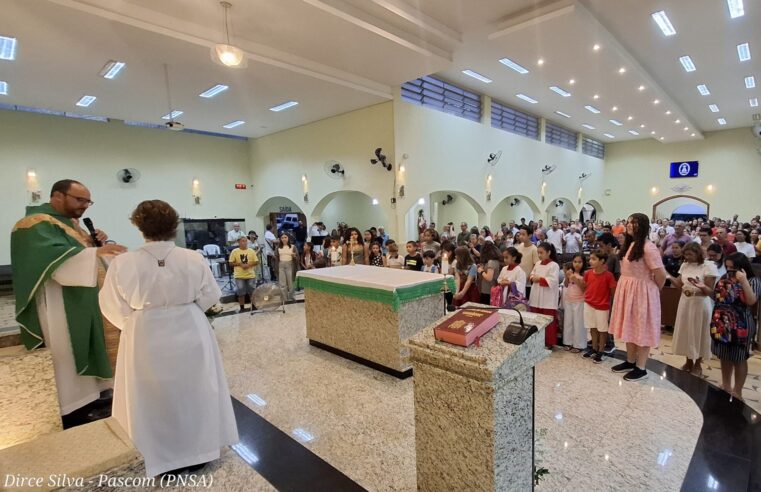 Bênção das mochilas na Aparecida