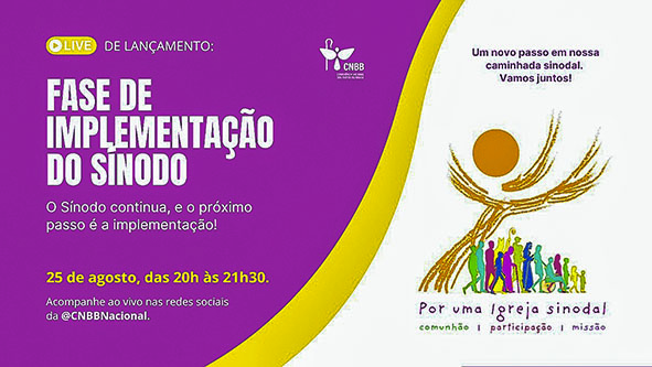 CNBB lançará oficialmente a Fase de  Implementação do Sínodo, que  se estenderá até 2028