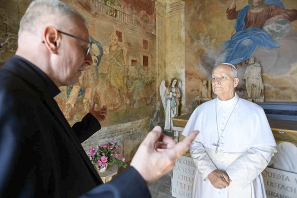 Leão XIV visita o Santuário de Nossa Senhora das Graças de Mentorella