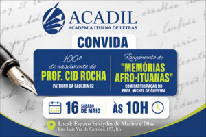ACADIL celebra centenário do Prof. Cid Rocha convite_acadil