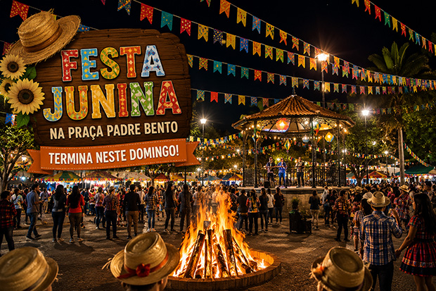Festa Junina na Praça Padre Bento termina neste domingo