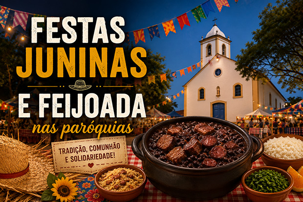 Final de semana com festas juninas e feijoada nas paróquias