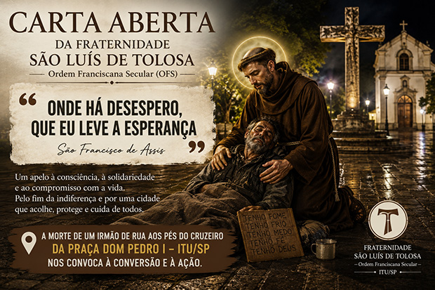 Carta Aberta da Fraternidade São Luís de Tolosa – Ordem Franciscana Secular (OFS)