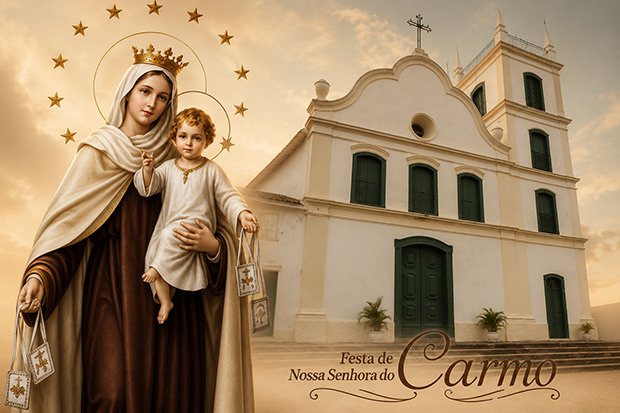 Festa de Nossa Senhora do Carmo começa neste sábado com novena, procissão e quermesse