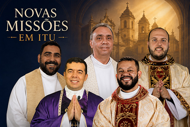 Cinco padres assumirão novas missões em paróquias de Itu