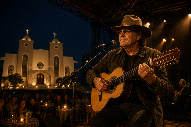 Show de Almir Sater comemora 25 anos da Paróquia São Cristóvão