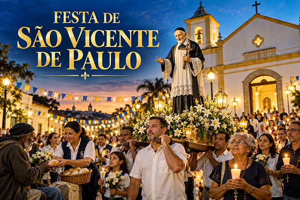 Procissão de São  Vicente de Paulo  neste sábado