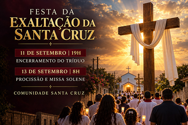 Comunidade Santa Cruz celebra festa de sua titular com procissão e Missa Solene