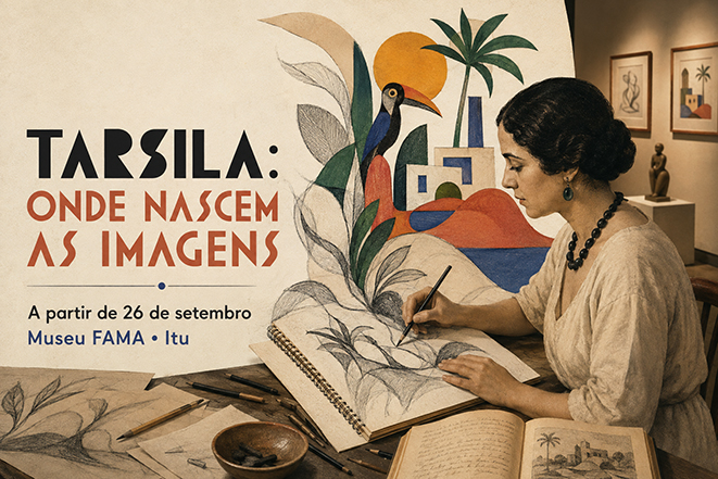 Traços que fizeram o Brasil: desenhos  raros de Tarsila chegam a Itu