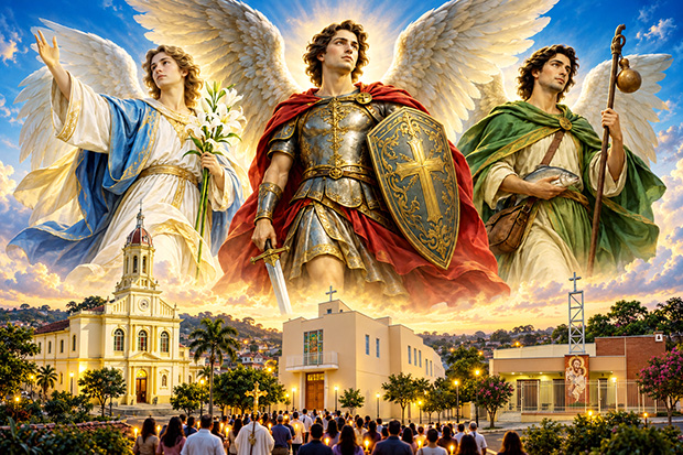 Paróquias celebram os Santos Arcanjos  Miguel, Gabriel e Rafael