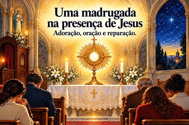 Madrugada de oração e  adoração na São José